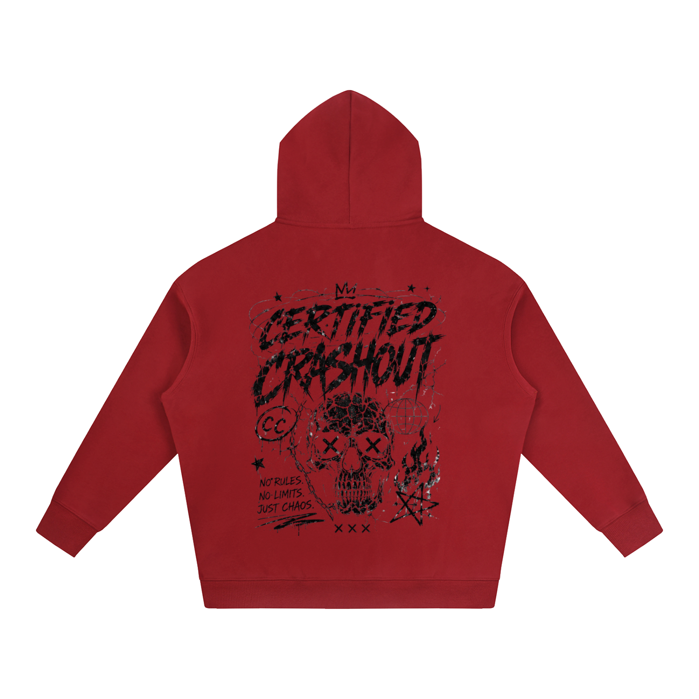 Certified Crashout Oversize Fleeced Hoodie