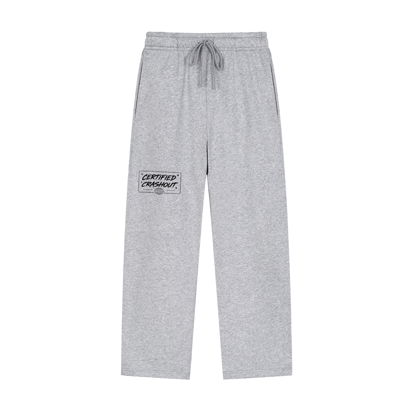 Certified Crashout World Solid Color Straight-Leg Sweatpants