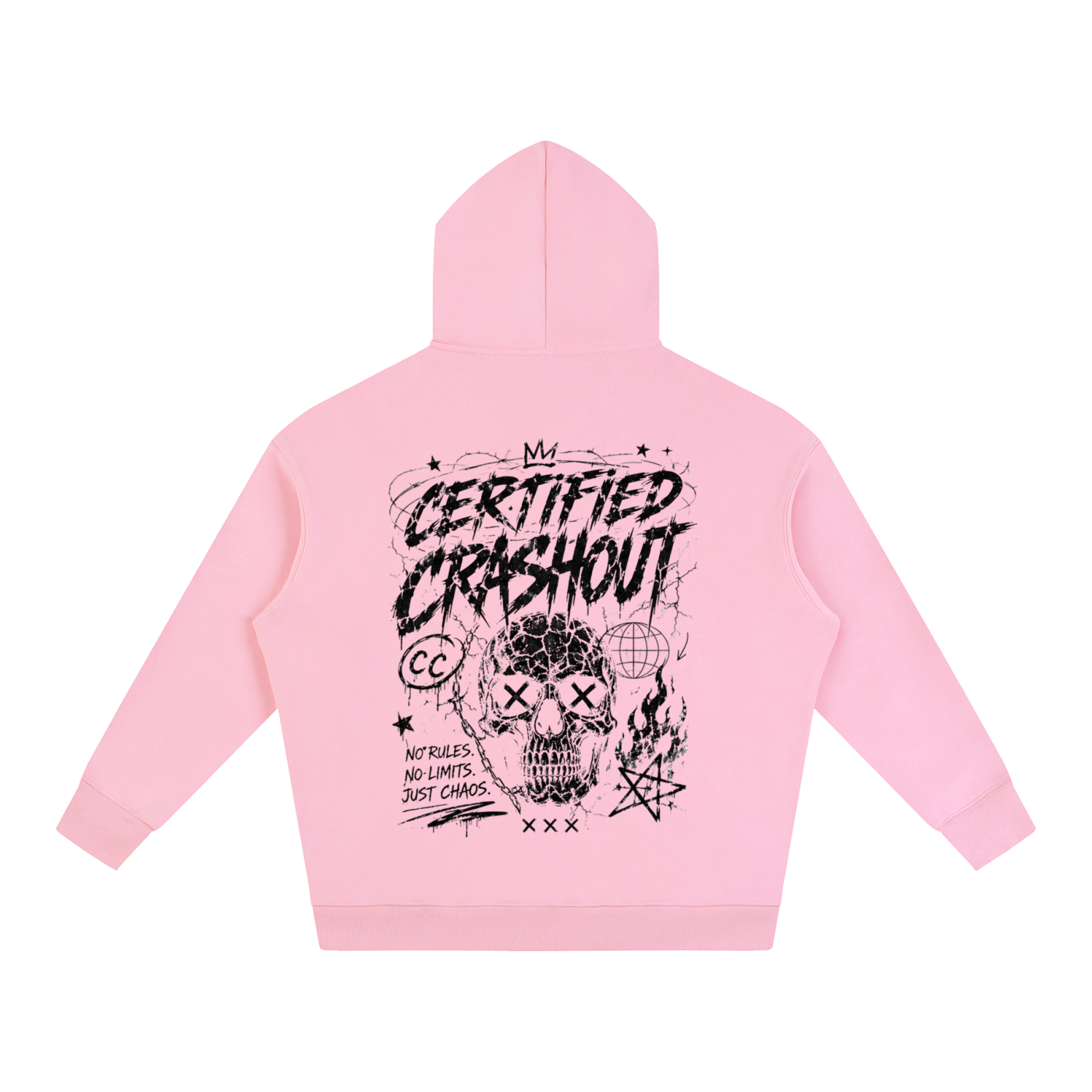 Certified Crashout Oversize Fleeced Hoodie
