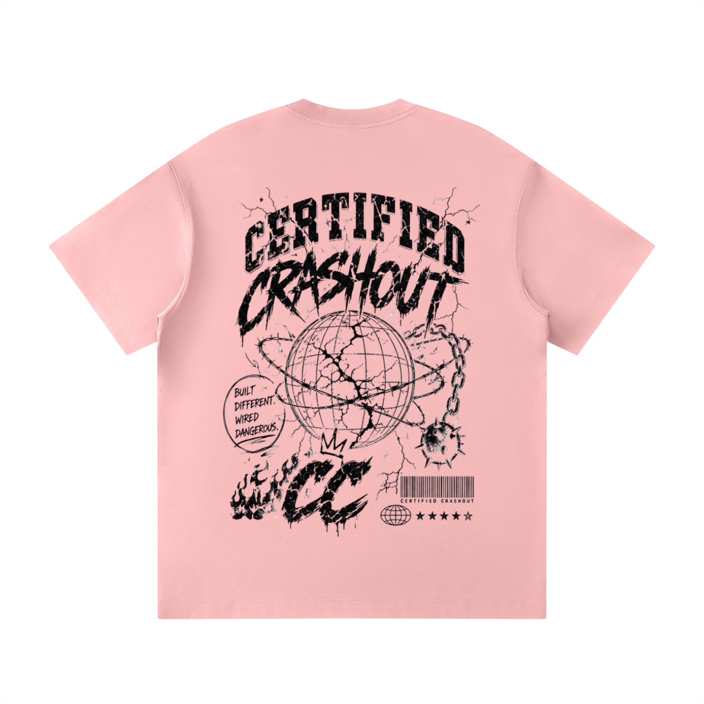 Certified Crashout World Unisex Loose Fit Crewneck T-Shirt