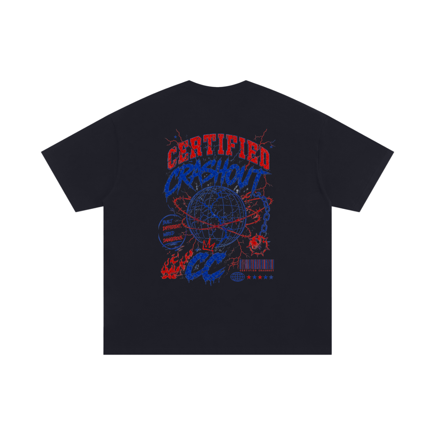 Certified Crashout World 4th Of July Edition Unisex Oversized Cotton T-Shirt