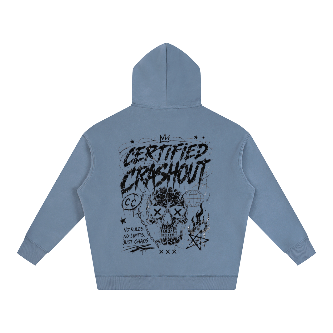 Certified Crashout Oversize Fleeced Hoodie