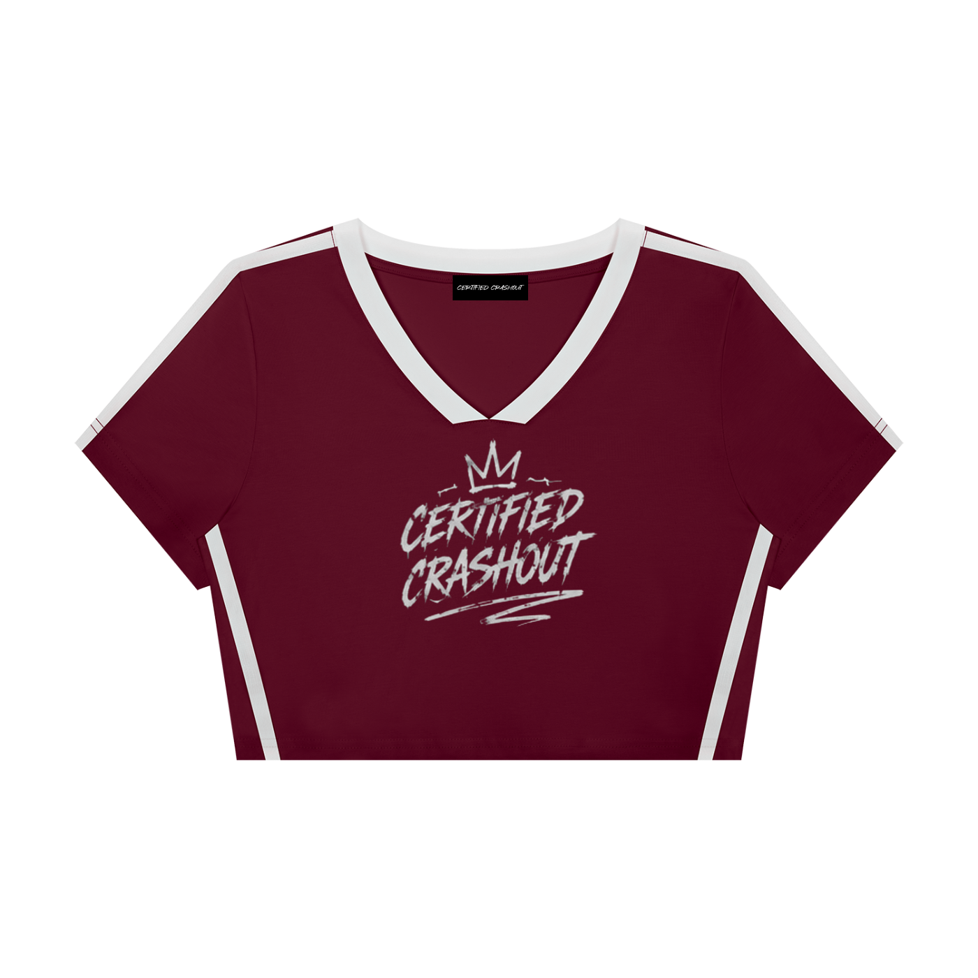 Certified Crashout Women’s Slim Fit Color Block T-Shirt