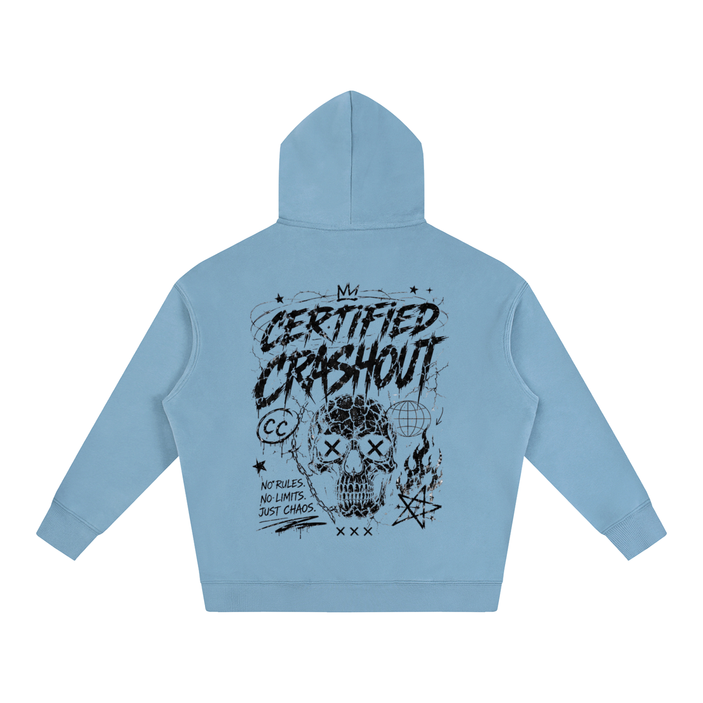 Certified Crashout Oversize Fleeced Hoodie