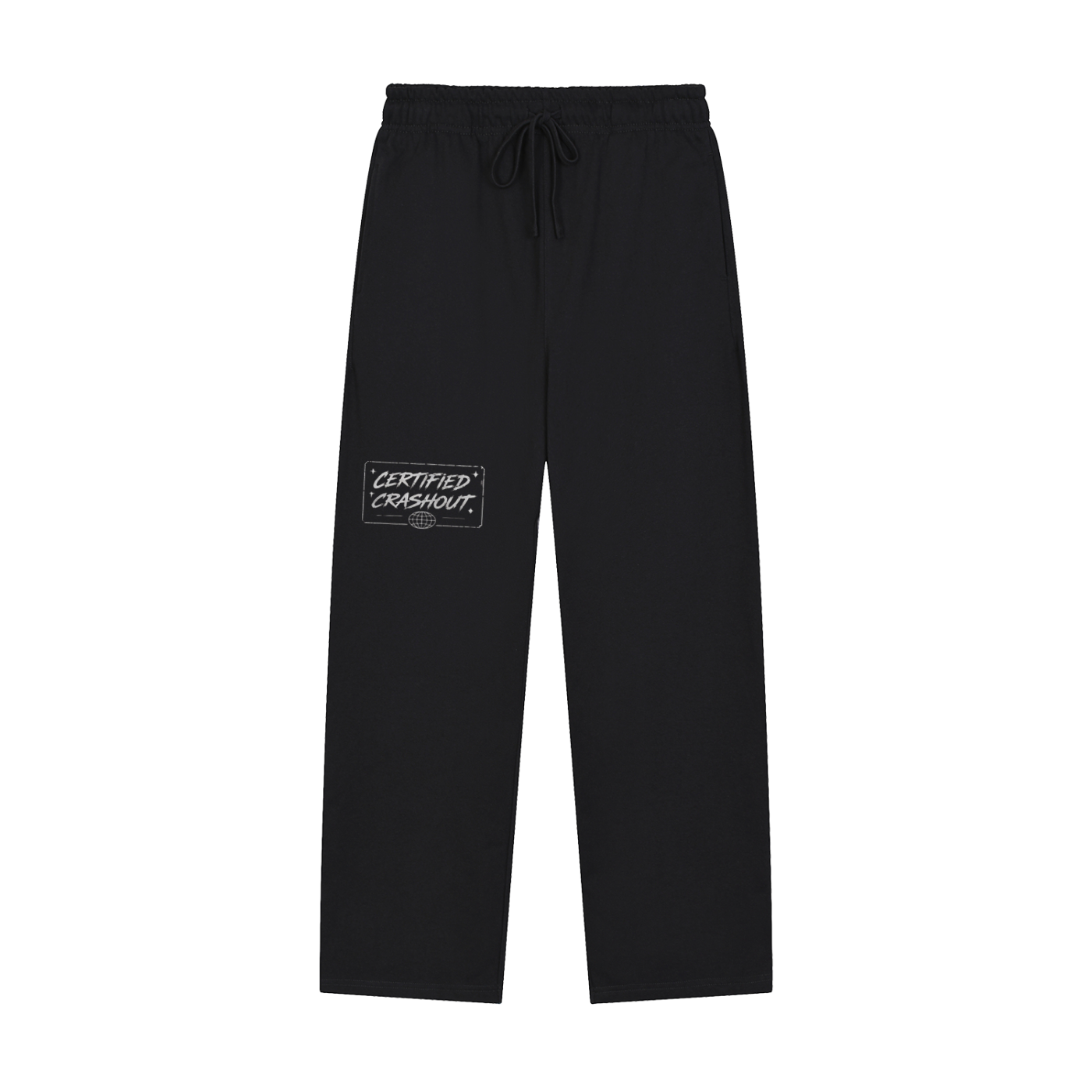 Certified Crashout World Solid Color Straight-Leg Sweatpants