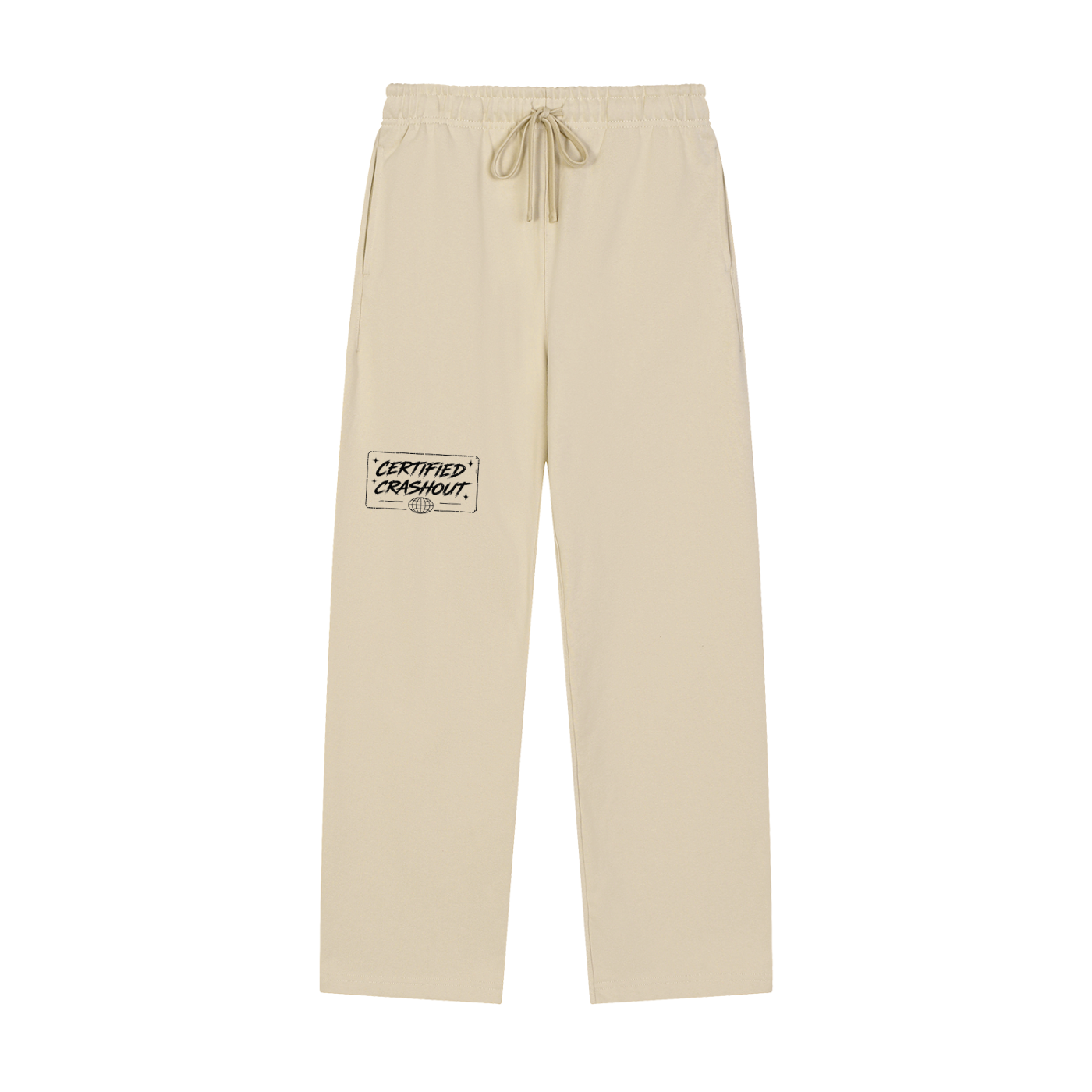Certified Crashout World Solid Color Straight-Leg Sweatpants