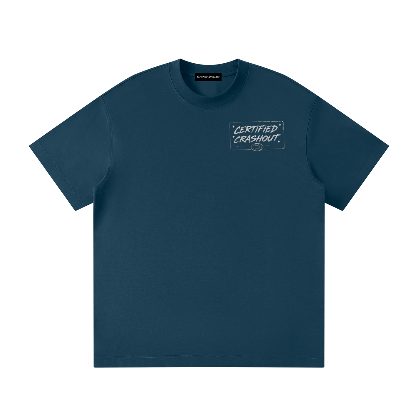 Certified Crashout World Unisex Loose Fit Crewneck T-Shirt