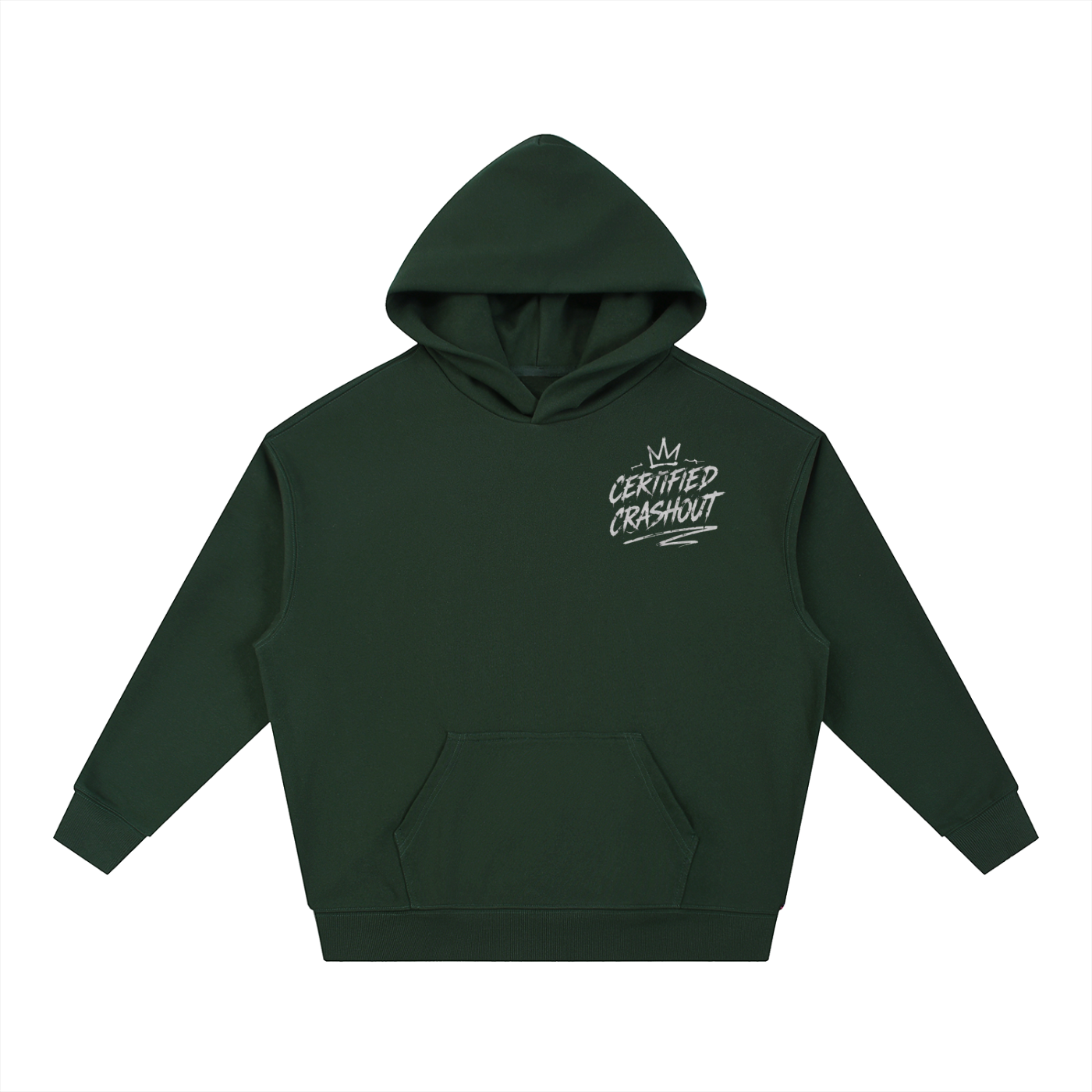 Certified Crashout Essential Boxy Heavyweight Drop-Shoulder Hoodie