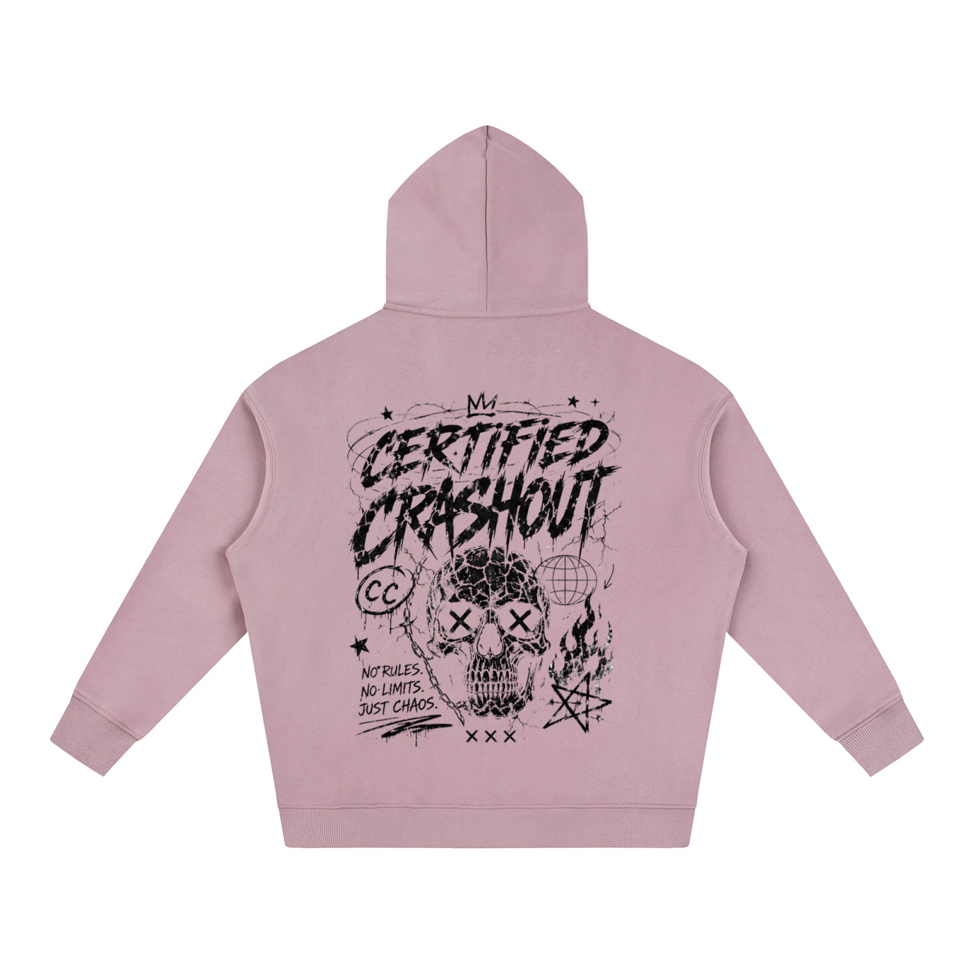 Certified Crashout Oversize Fleeced Hoodie
