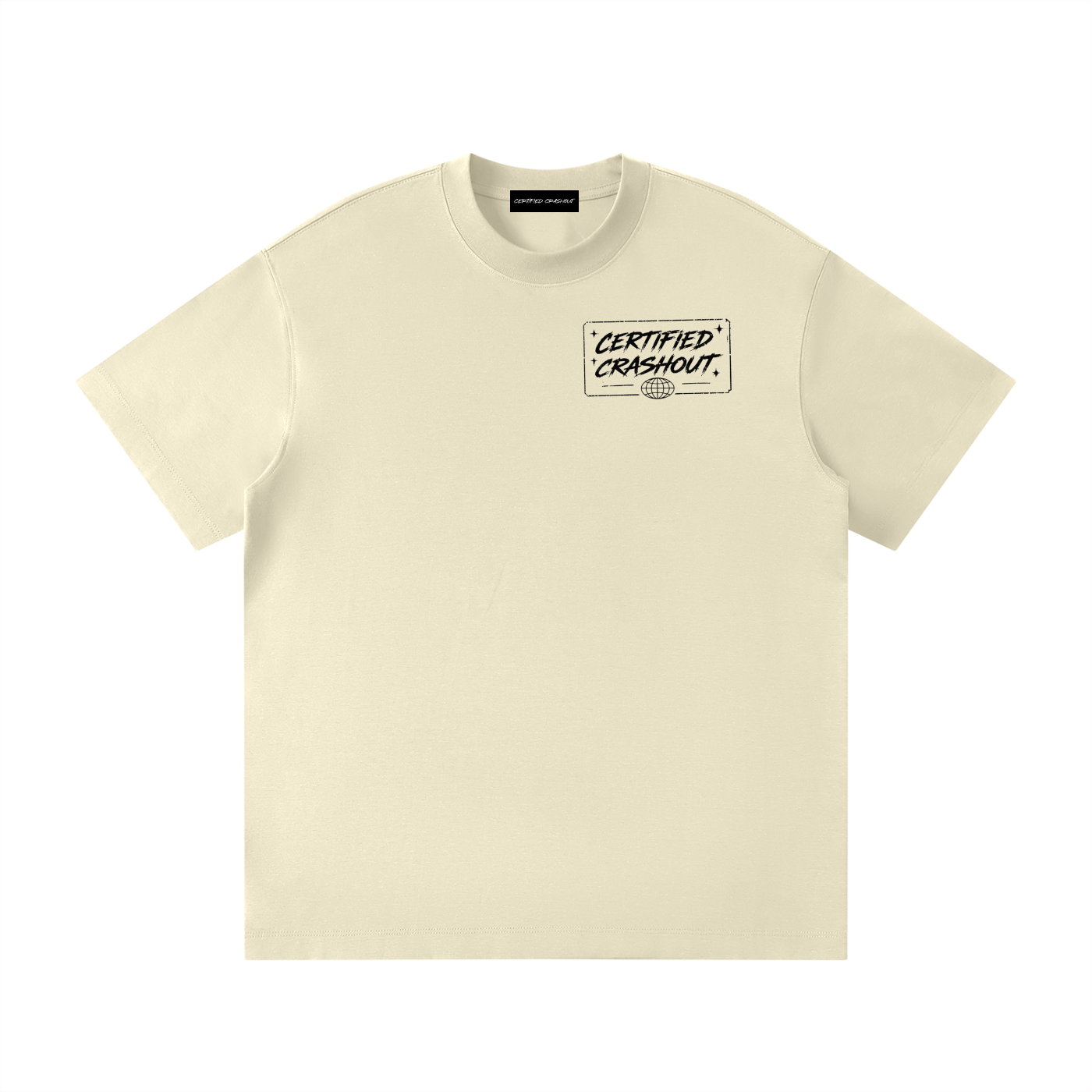 Certified Crashout World Unisex Loose Fit Crewneck T-Shirt