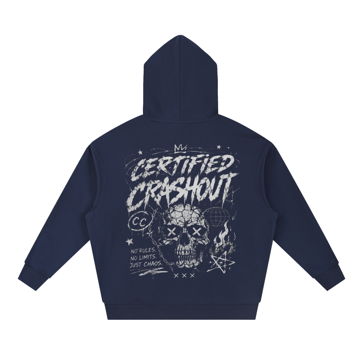 Certified Crashout Essential Boxy Heavyweight Drop-Shoulder Hoodie