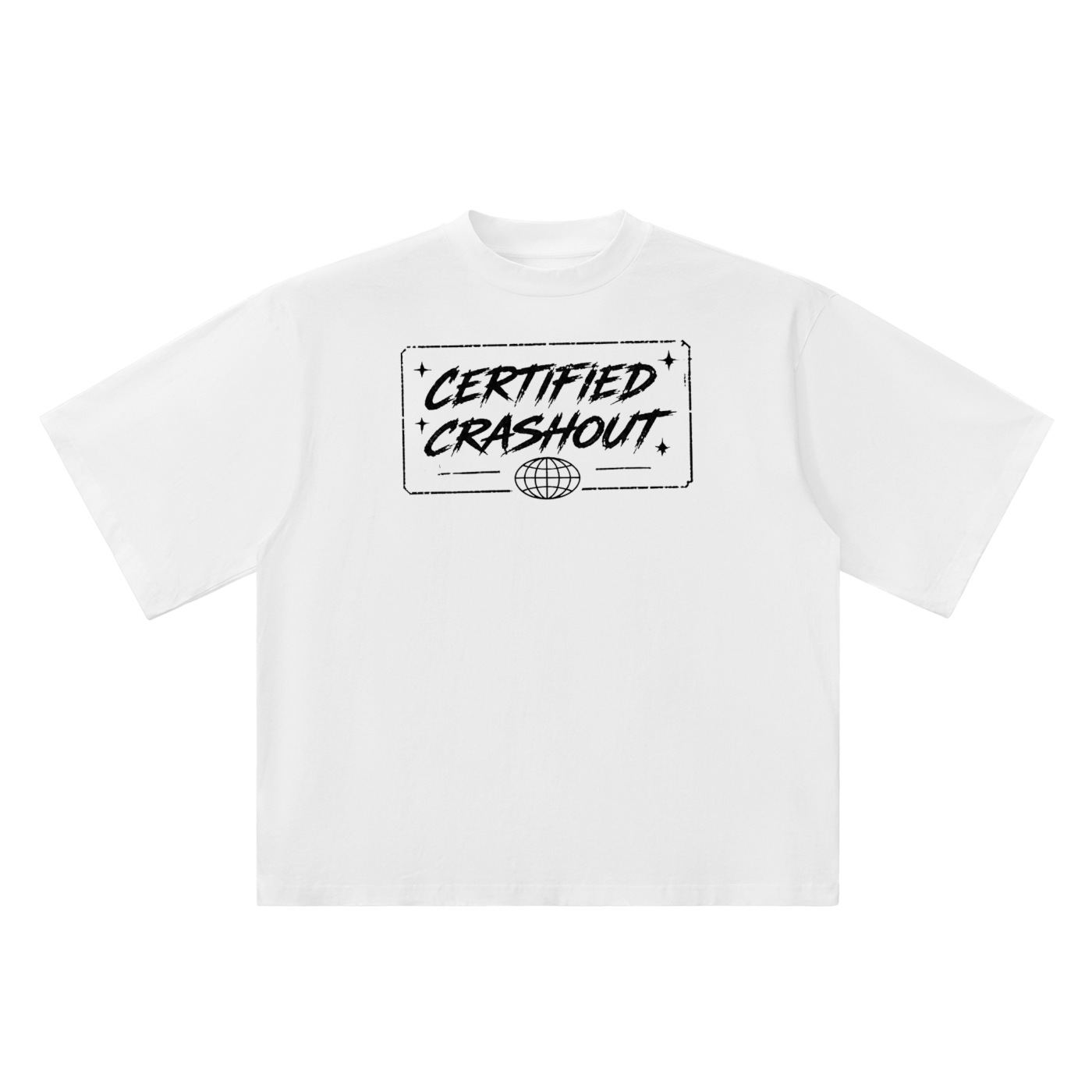 Certified Crashout World Oversized Drop Shoulder T-Shirt