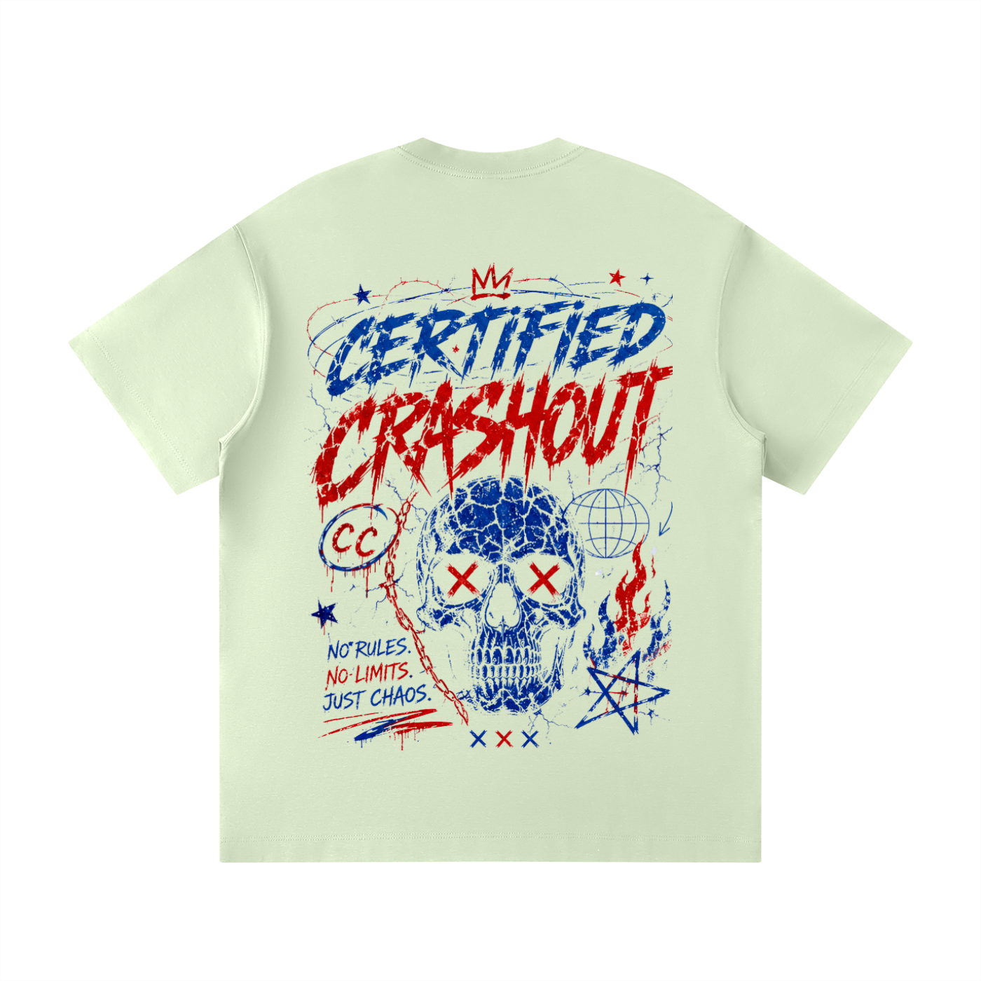 Certified Crashout 4th Of July Edition Unisex Loose Fit Crewneck T-Shirt