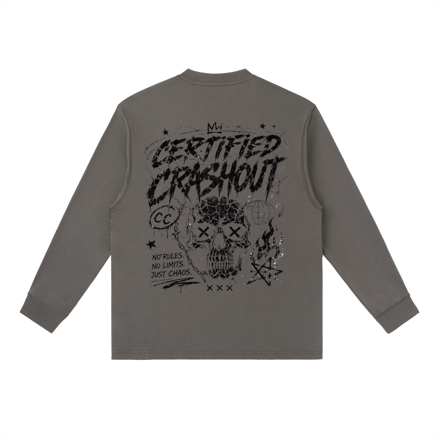 Certified Crashout Essential Crewneck Long-Sleeve