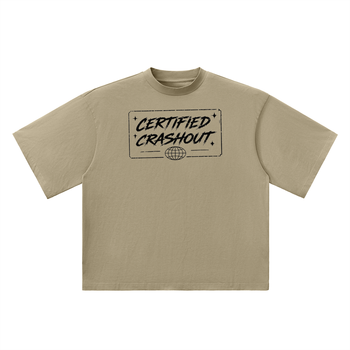 Certified Crashout World Oversized Drop Shoulder T-Shirt
