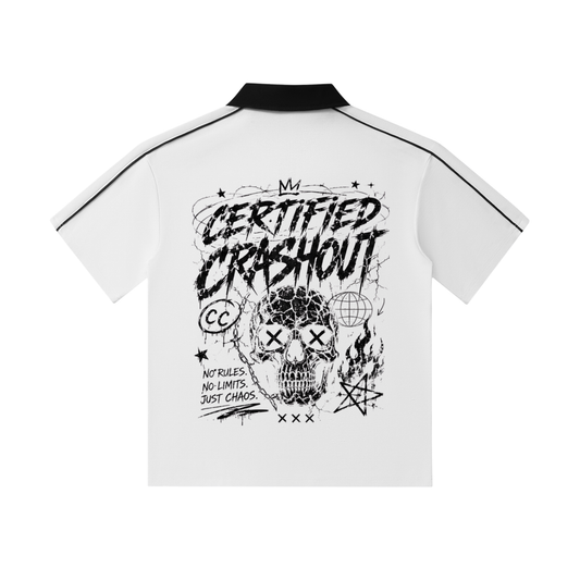 Certified Crashout Collar Short-Sleeve Polo Shirt