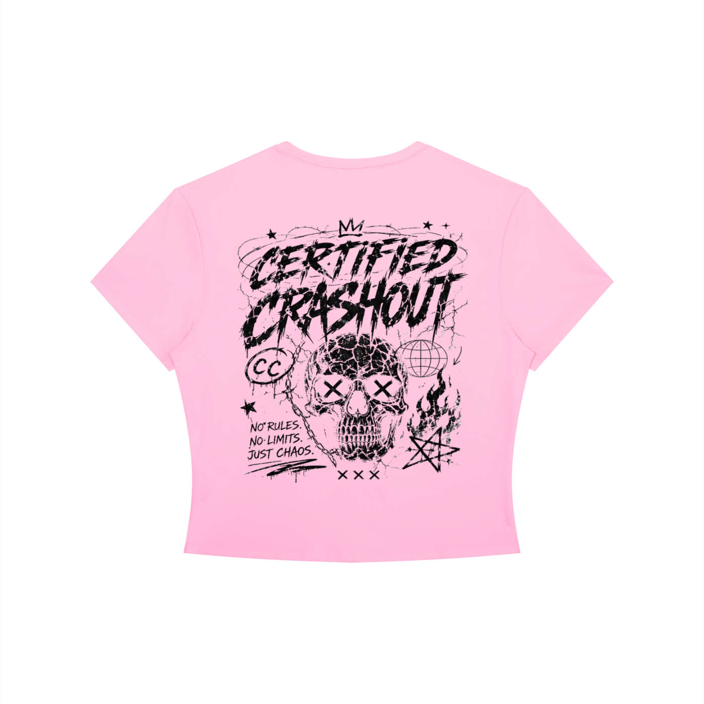 Certified Crashout Women's Crewneck Crop T-Shirt
