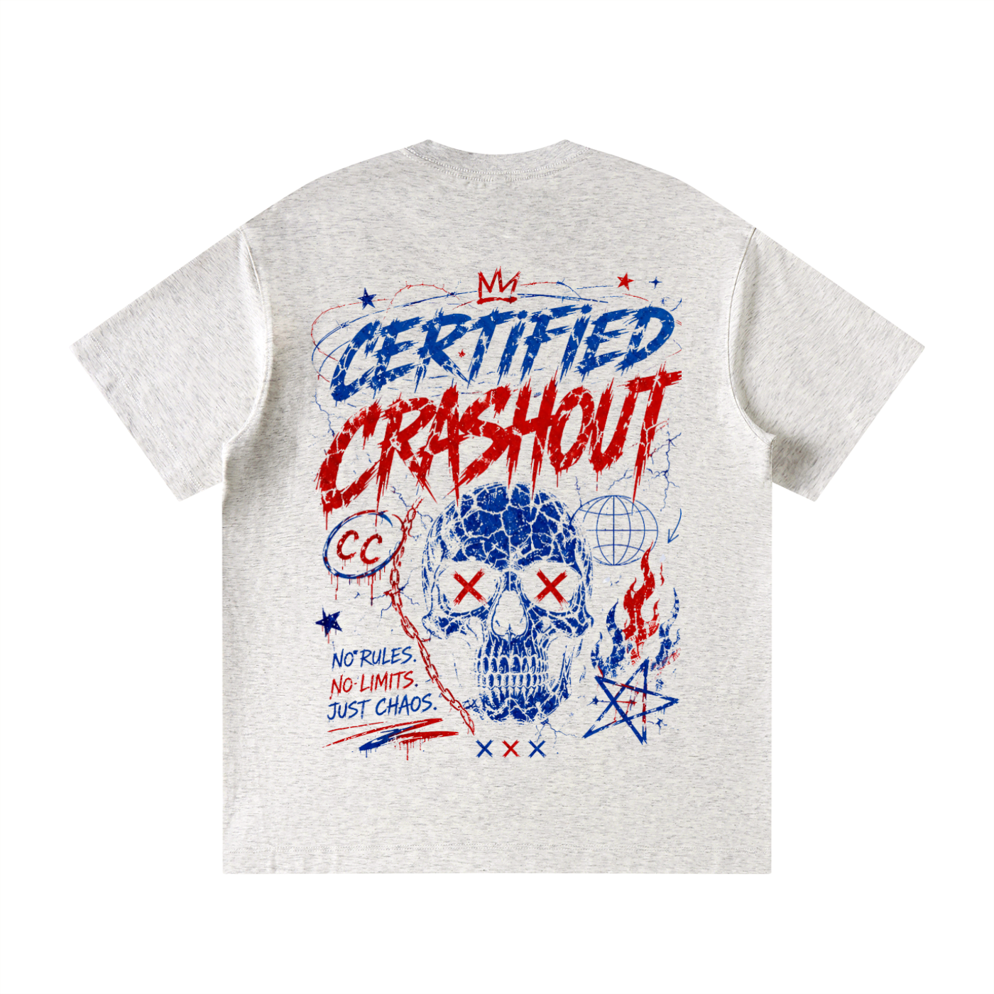 Certified Crashout 4th Of July Edition Unisex Loose Fit Crewneck T-Shirt