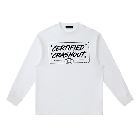 Certified Crashout World Essential Crewneck Long-Sleeve T-Shirt