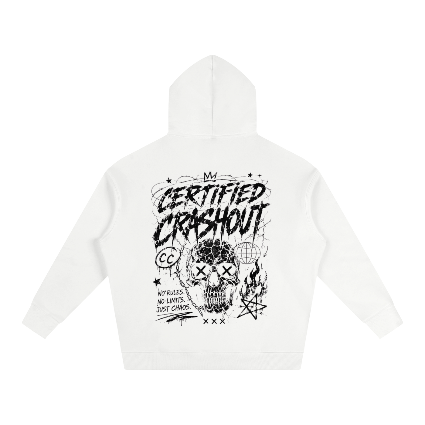 Certified Crashout Oversize Fleeced Hoodie