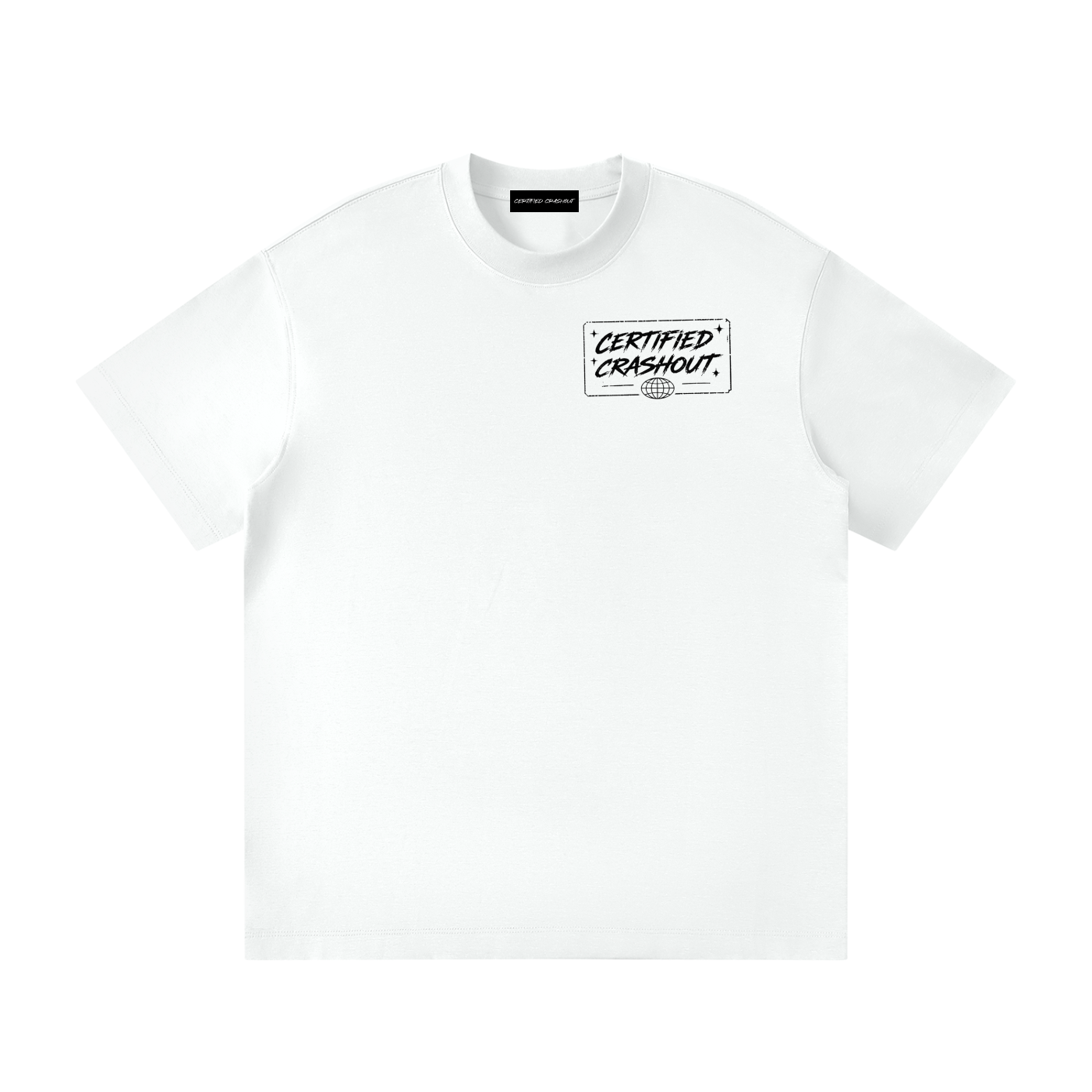 Certified Crashout World Unisex Loose Fit Crewneck T-Shirt
