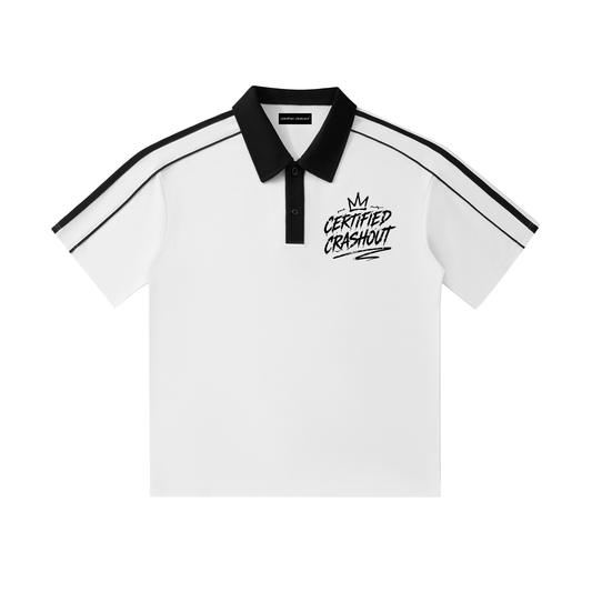 Certified Crashout Collar Short-Sleeve Polo Shirt