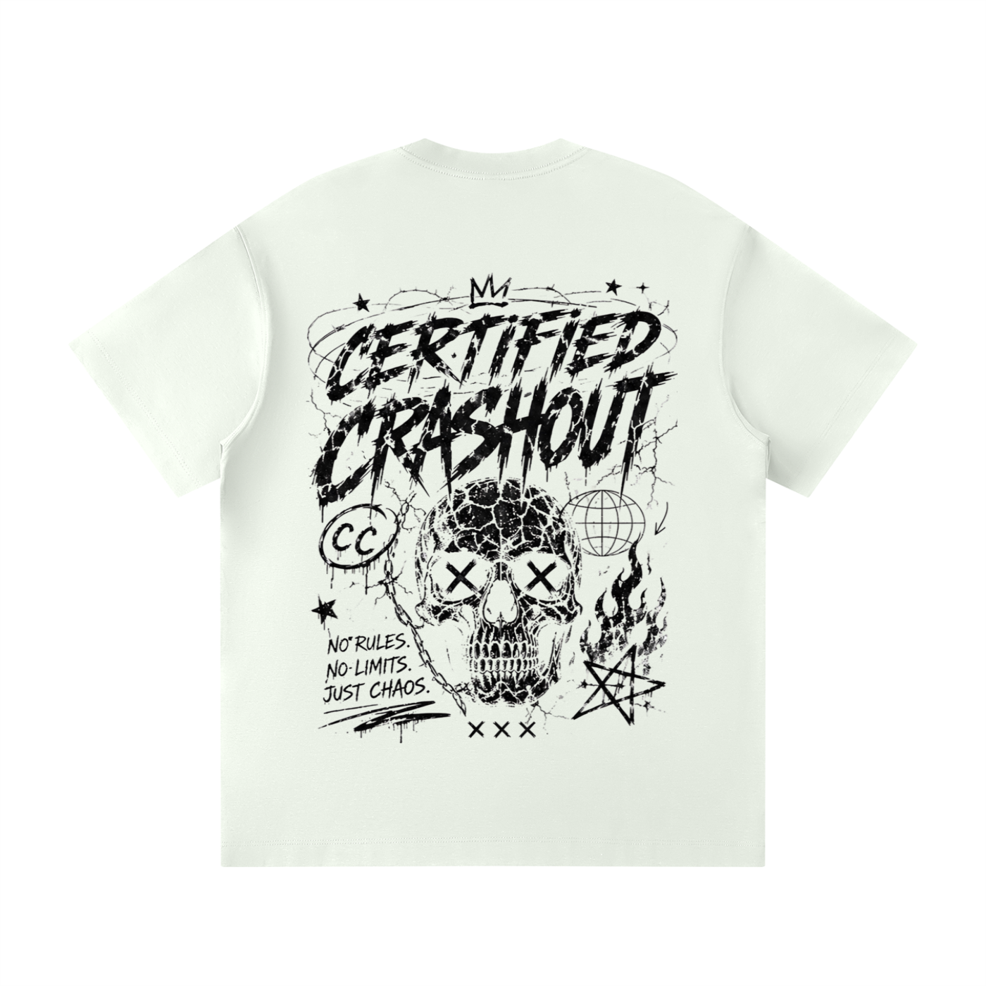 Certified Crashout Unisex Loose Fit Crewneck T-Shirt