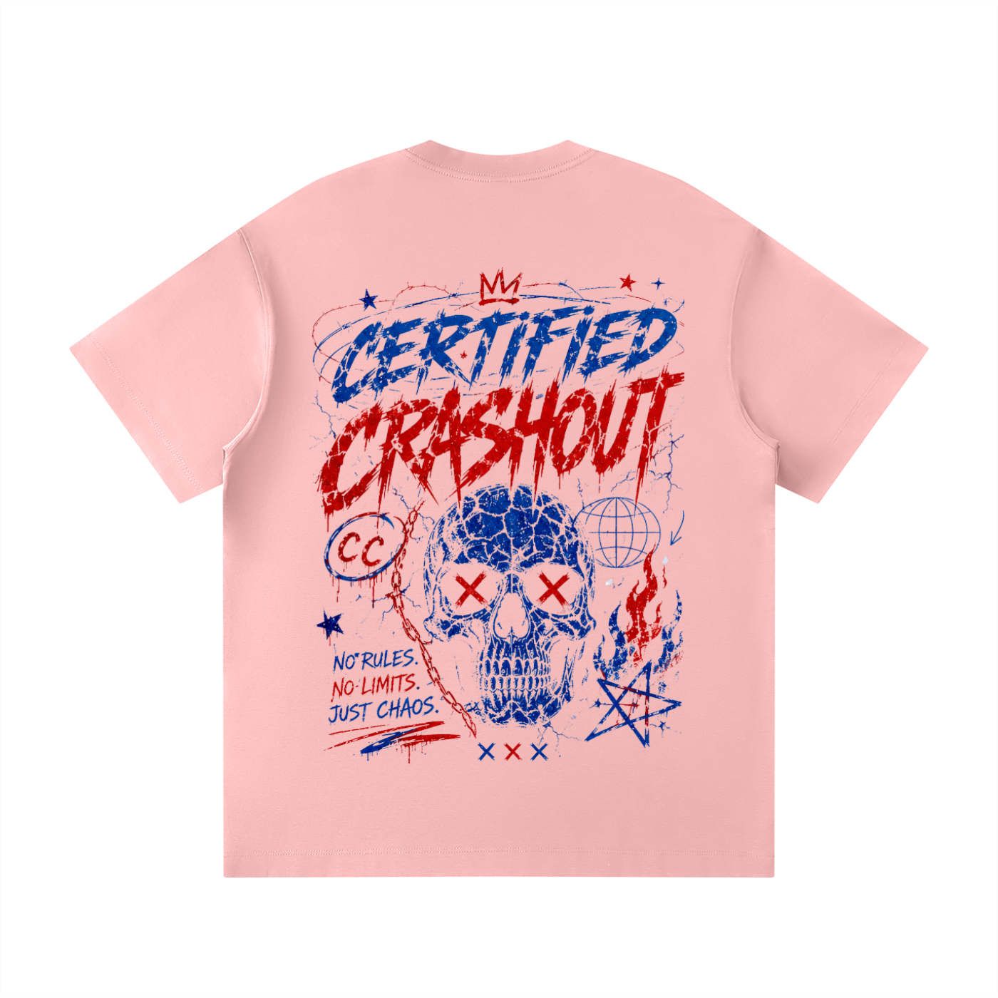 Certified Crashout 4th Of July Edition Unisex Loose Fit Crewneck T-Shirt