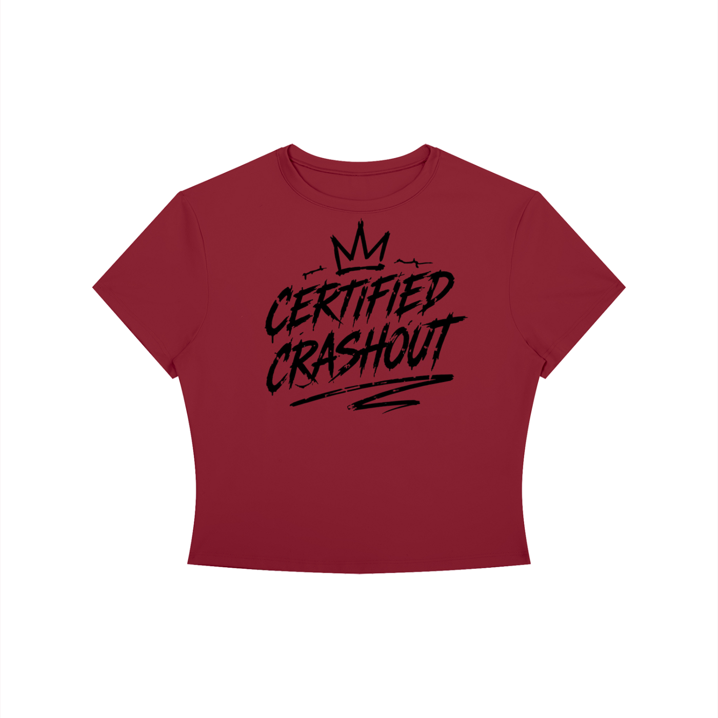 Certified Crashout Women's Crewneck Crop T-Shirt