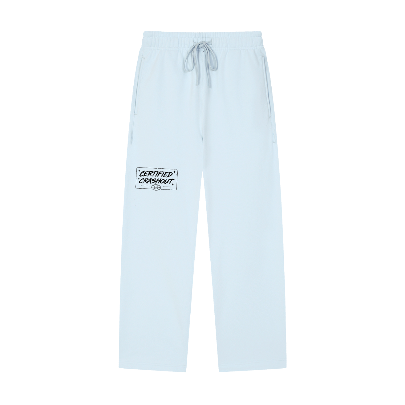 Certified Crashout World Solid Color Straight-Leg Sweatpants