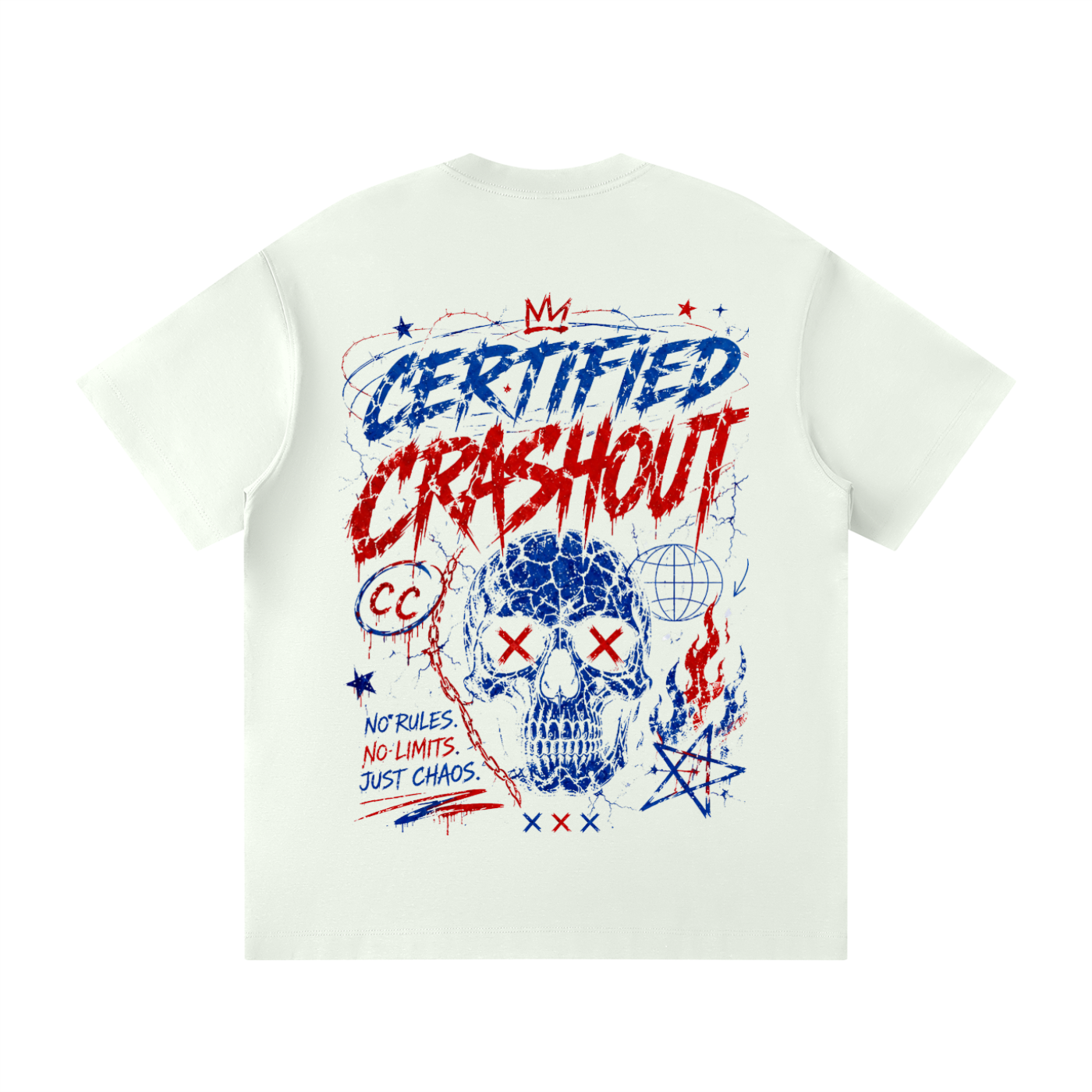 Certified Crashout 4th Of July Edition Unisex Loose Fit Crewneck T-Shirt