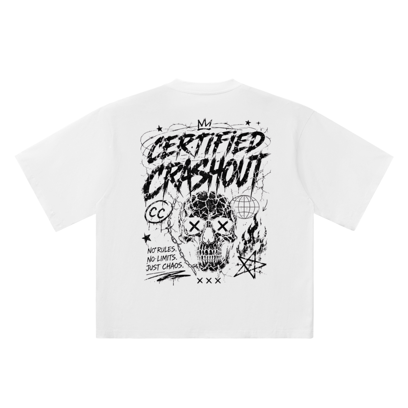 Certified Crashout Oversized Drop Shoulder T-Shirt