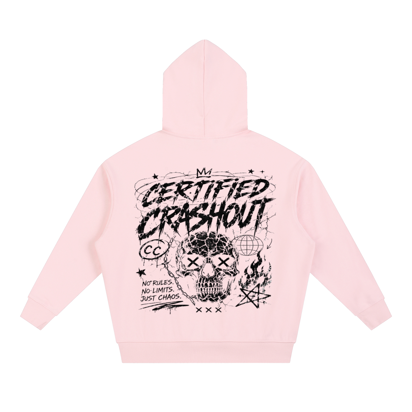 Certified Crashout Essential Boxy Heavyweight Drop-Shoulder Hoodie