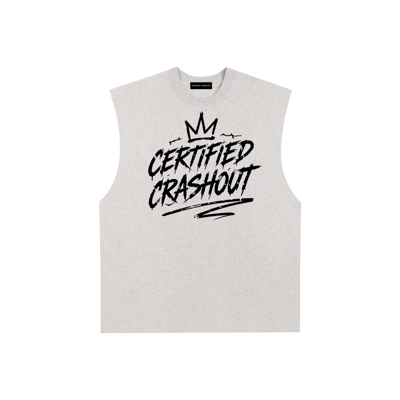 Certified Crashout Raw Edge Cotton Tank Top