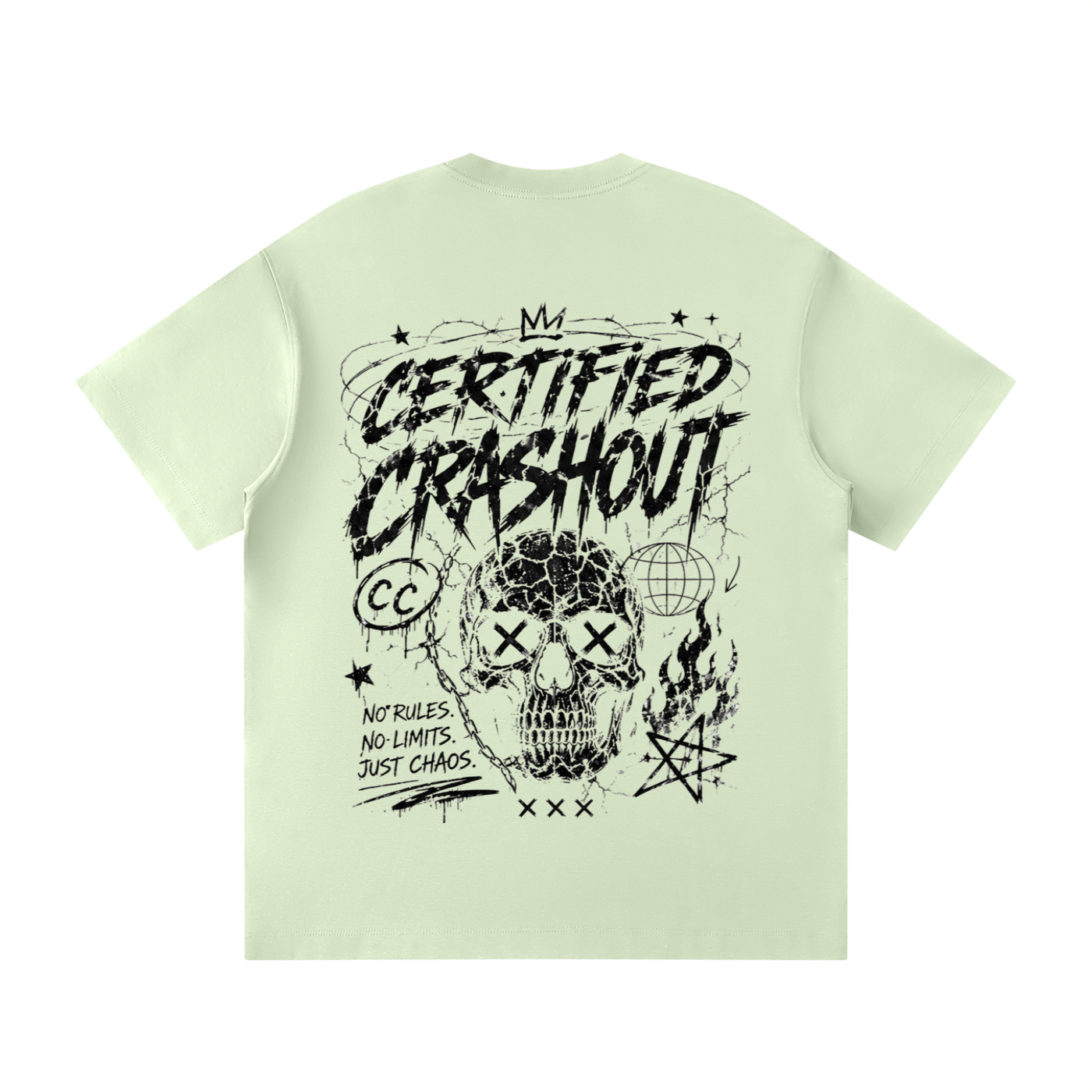 Certified Crashout Unisex Loose Fit Crewneck T-Shirt