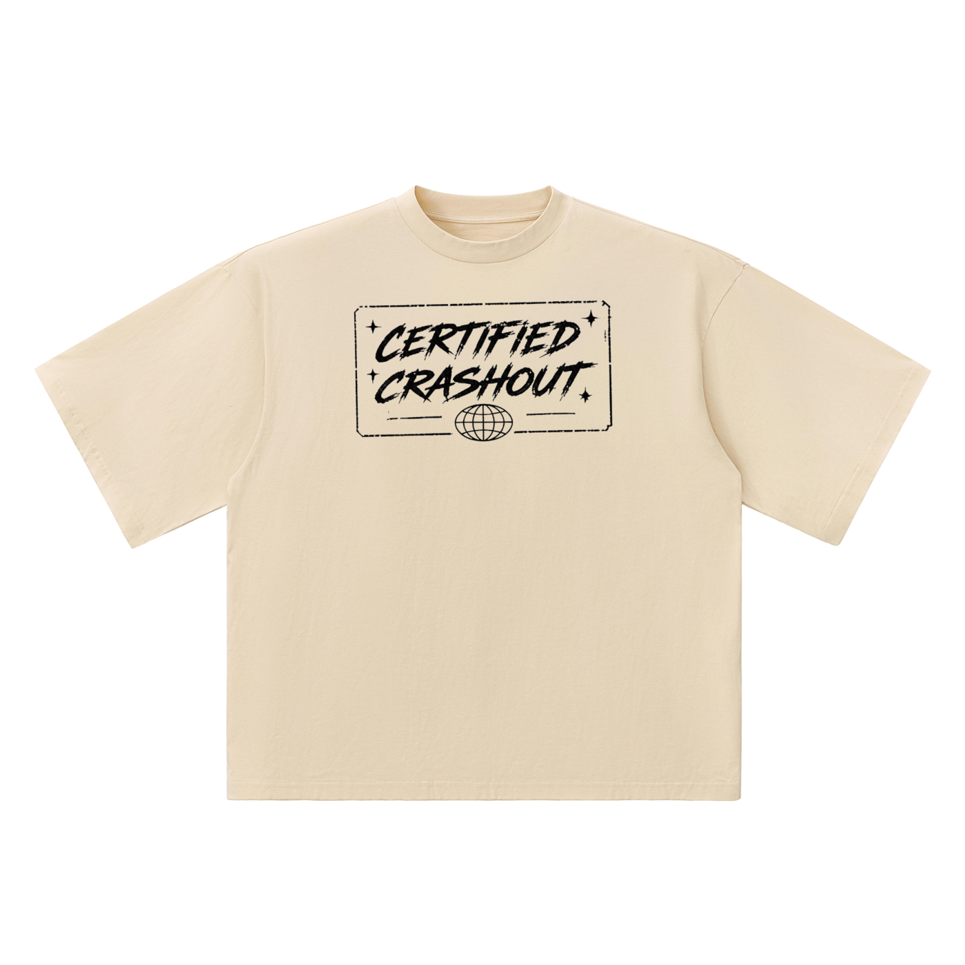 Certified Crashout World Oversized Drop Shoulder T-Shirt