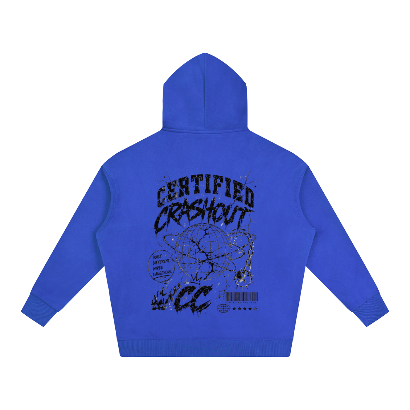 Certified Crashout World Oversize Fleeced Hoodie