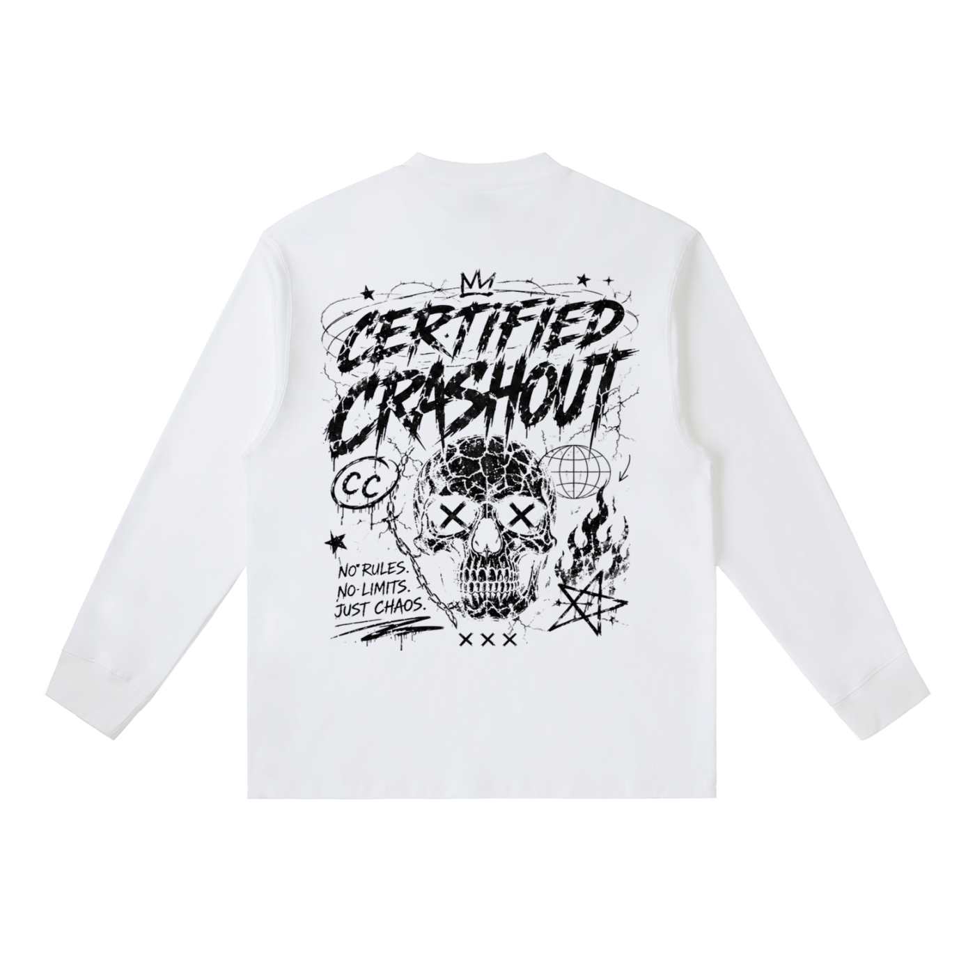 Certified Crashout Essential Crewneck Long-Sleeve
