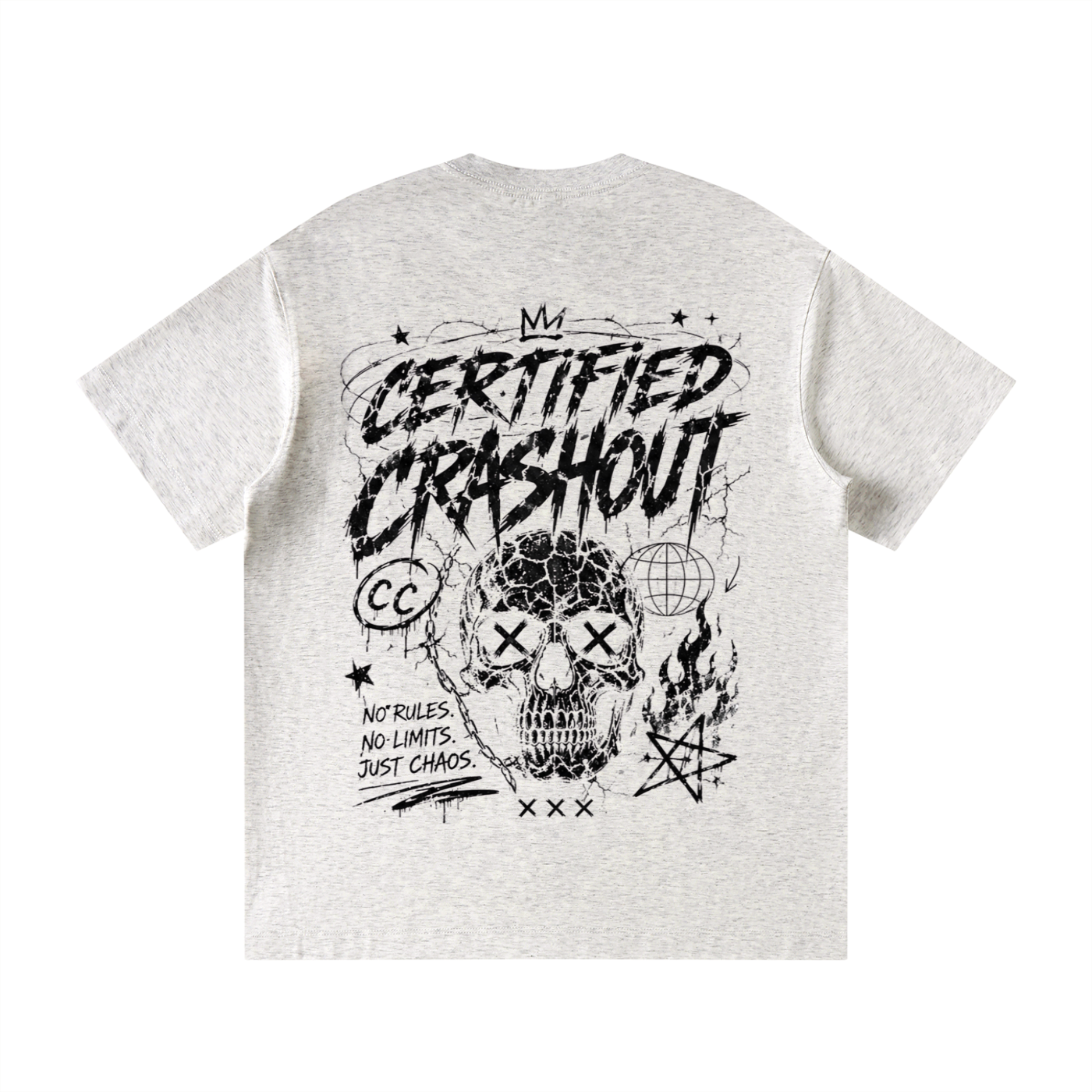 Certified Crashout Unisex Loose Fit Crewneck T-Shirt