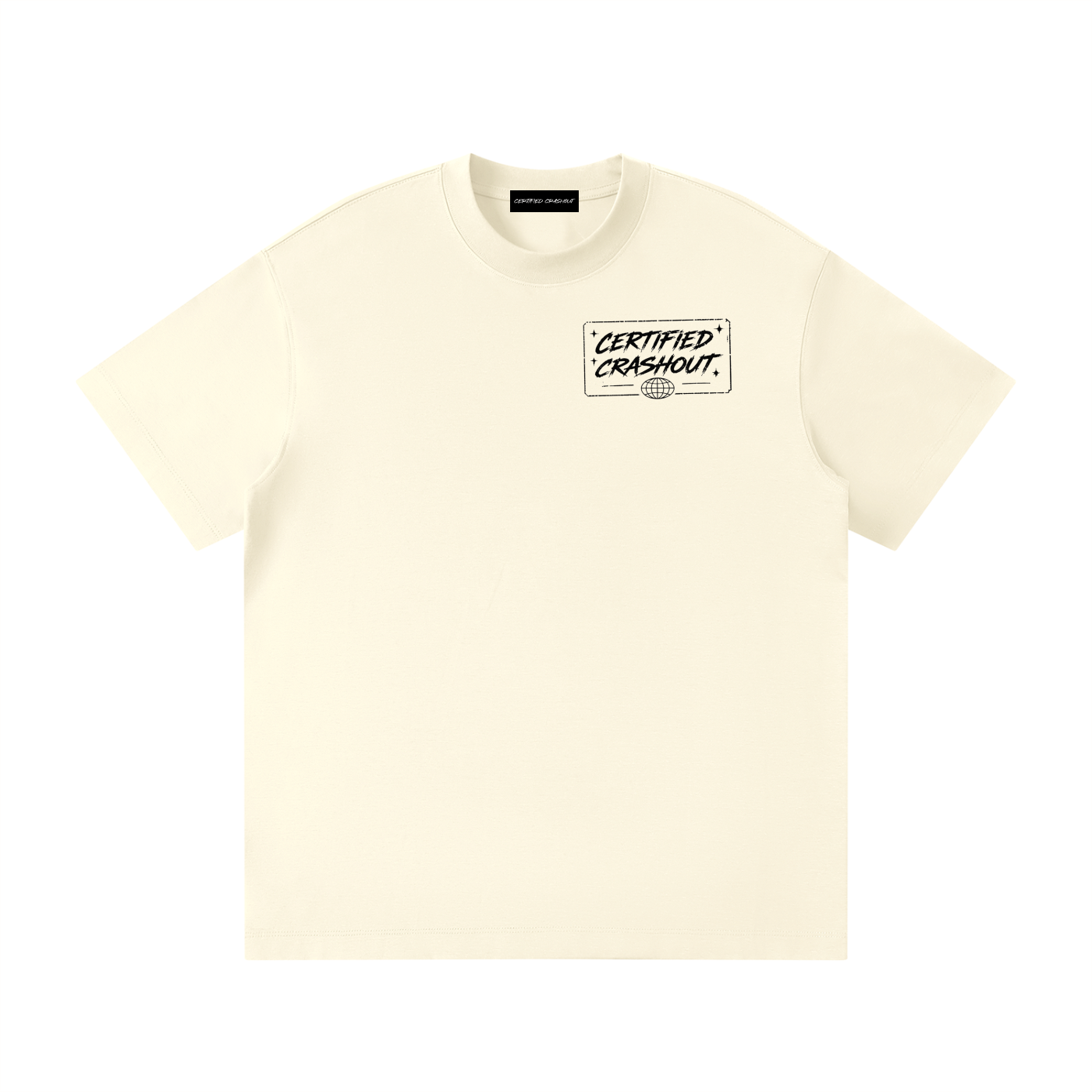 Certified Crashout World Unisex Loose Fit Crewneck T-Shirt