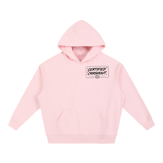 Certified Crashout World Essential Boxy Heavyweight Drop-Shoulder Hoodie