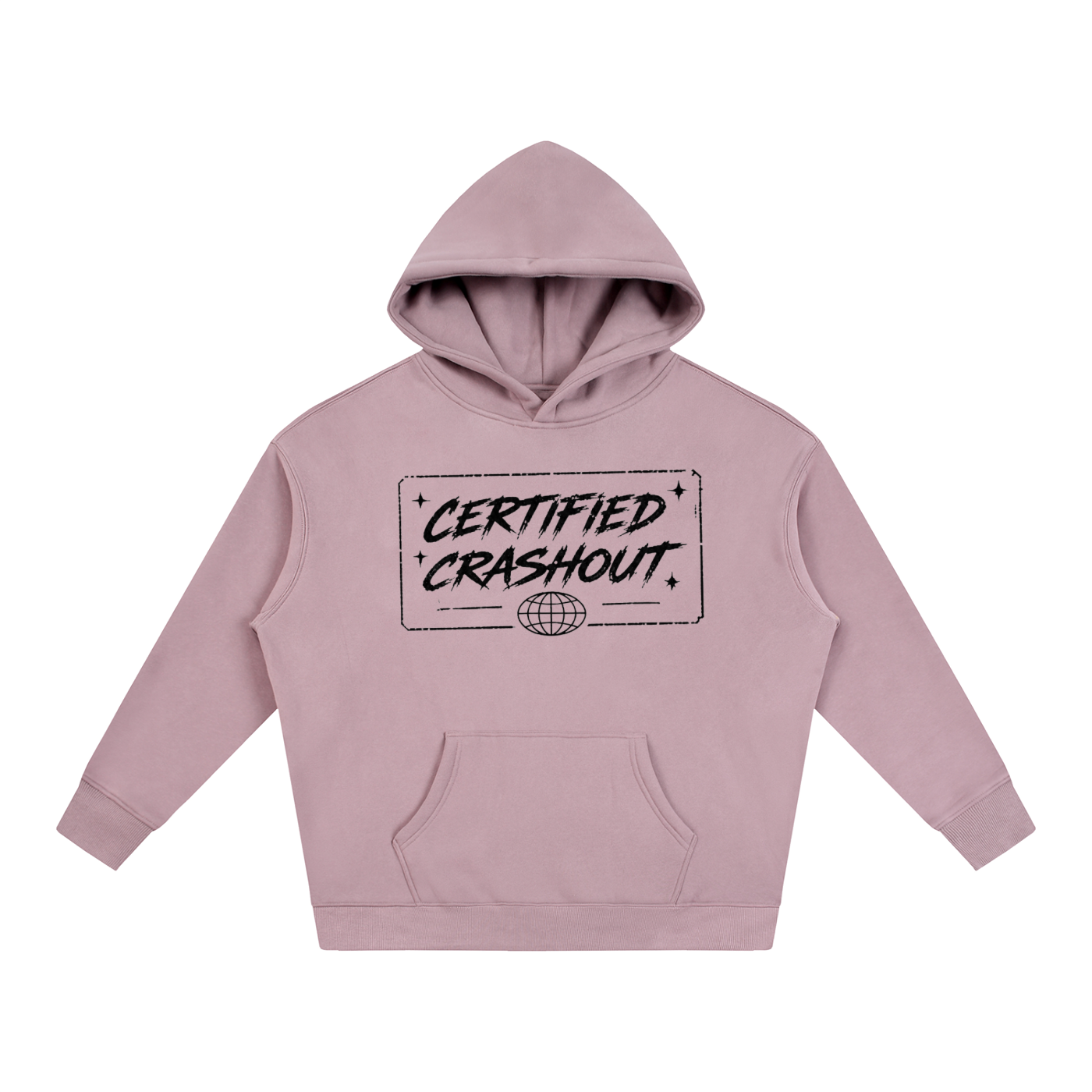 Certified Crashout World Oversize Fleeced Hoodie
