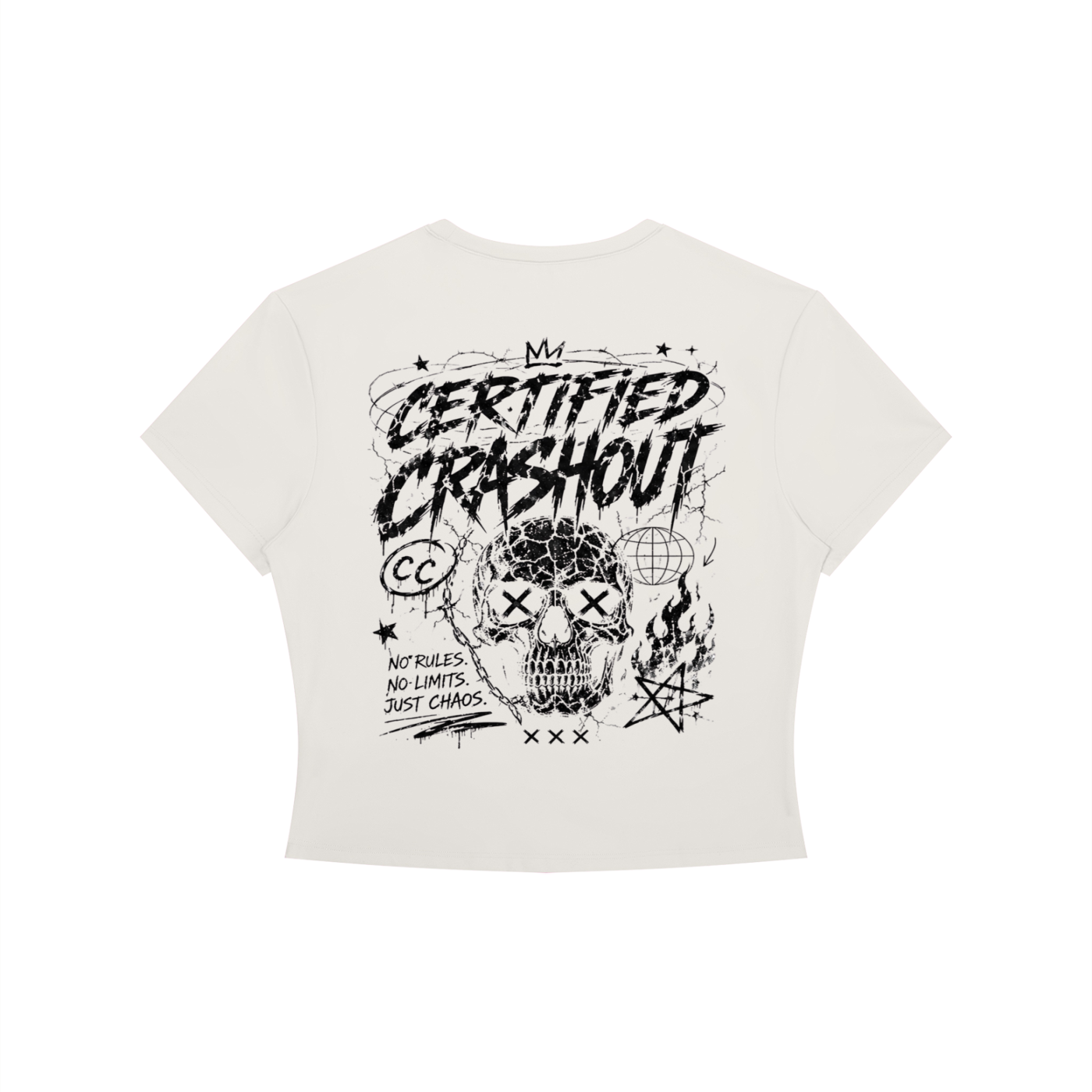 Certified Crashout Women's Crewneck Crop T-Shirt