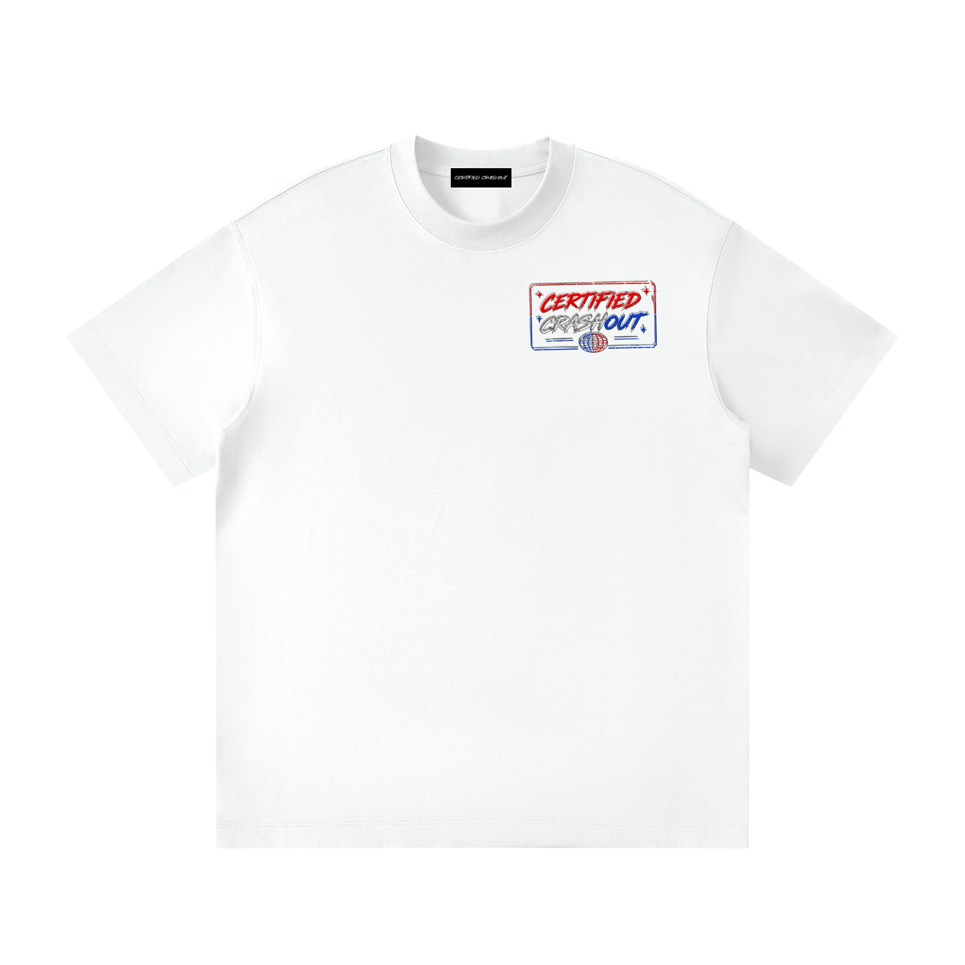Certified Crashout World 4th Of July Edition Unisex Loose Fit Crewneck T-Shirt