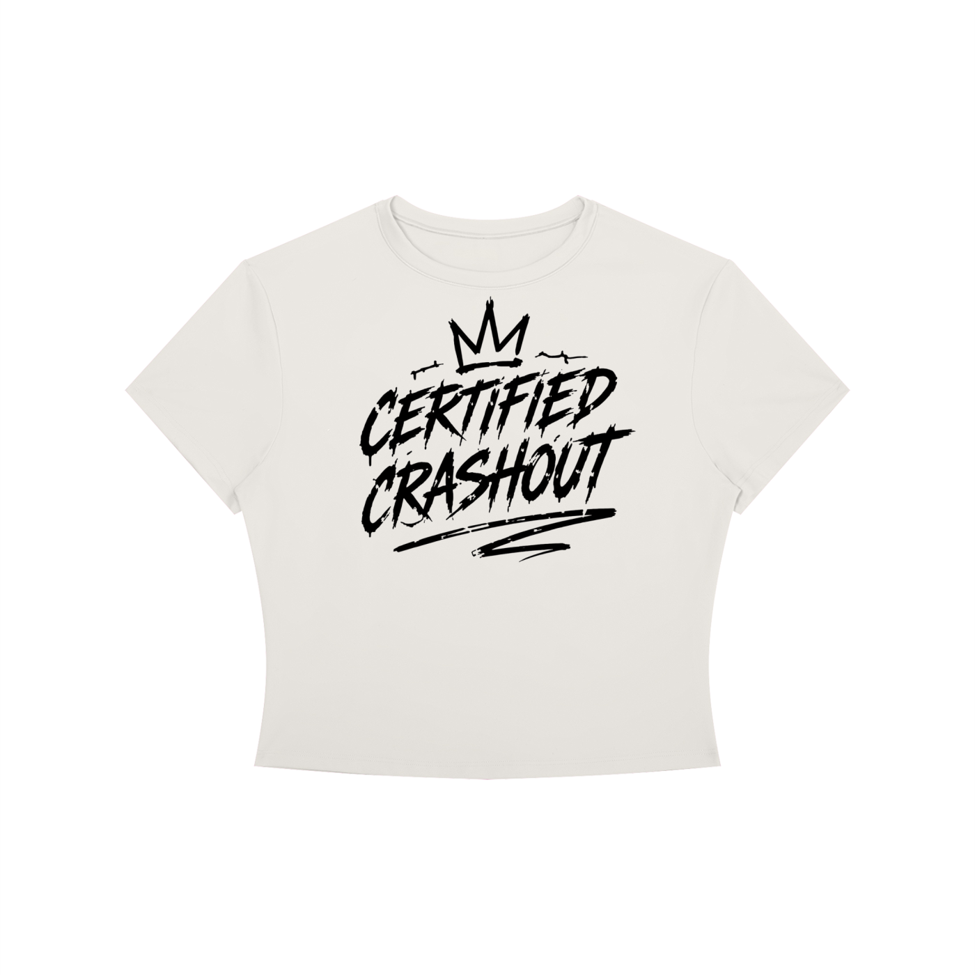 Certified Crashout Women's Crewneck Crop T-Shirt