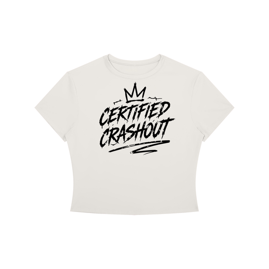 Certified Crashout Women's Crewneck Crop T-Shirt