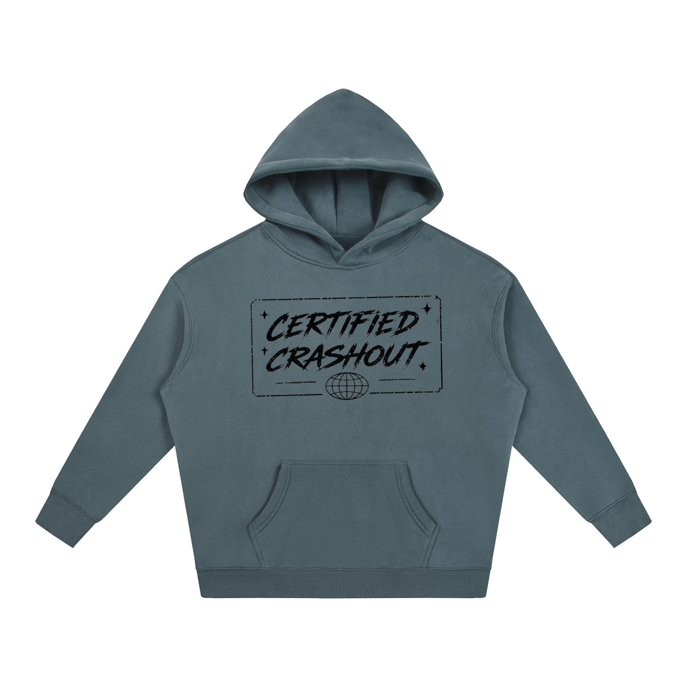 Certified Crashout World Oversize Fleeced Hoodie