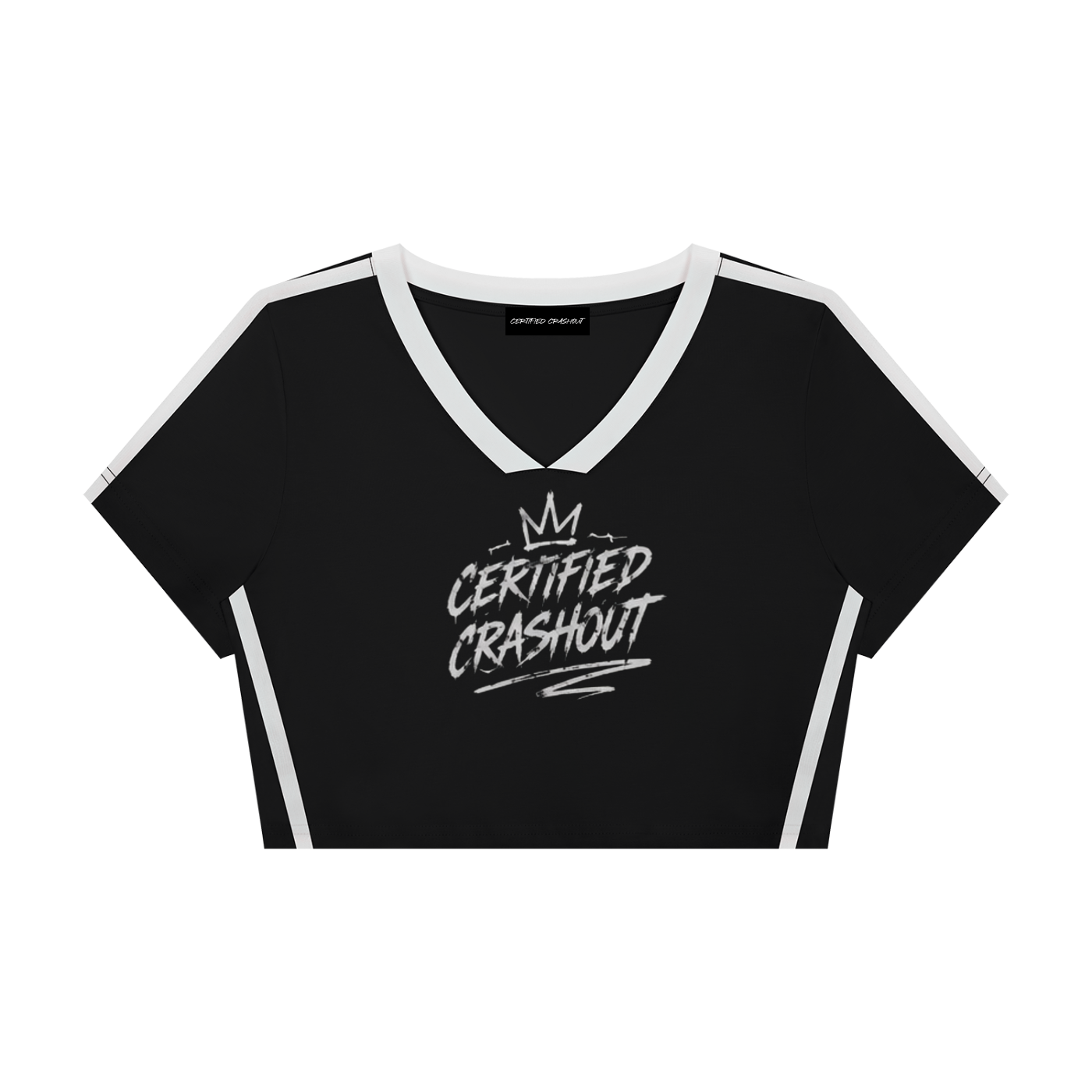 Certified Crashout Women’s Slim Fit Color Block T-Shirt