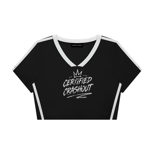 Certified Crashout Women’s Slim Fit Color Block T-Shirt