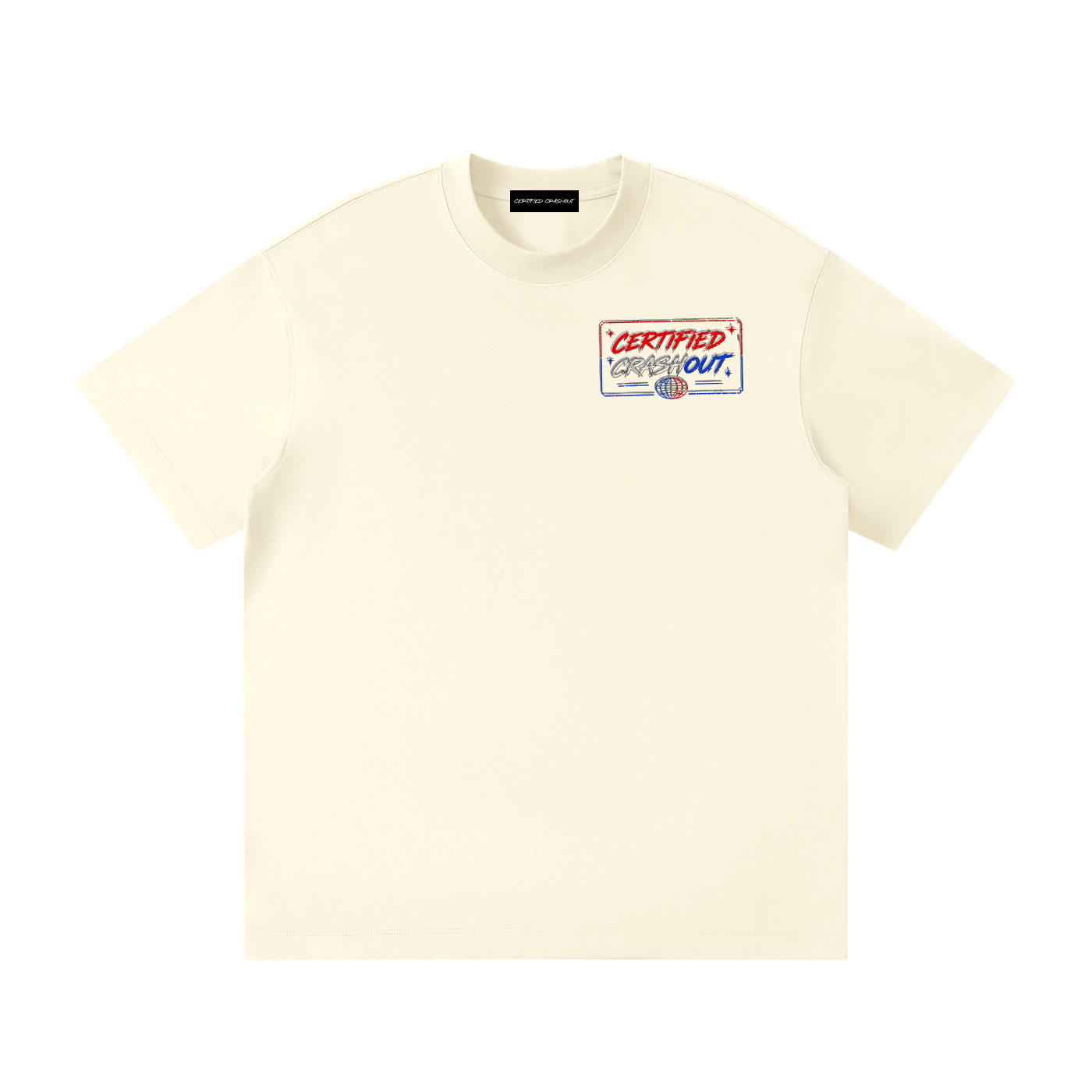 Certified Crashout World 4th Of July Edition Unisex Loose Fit Crewneck T-Shirt